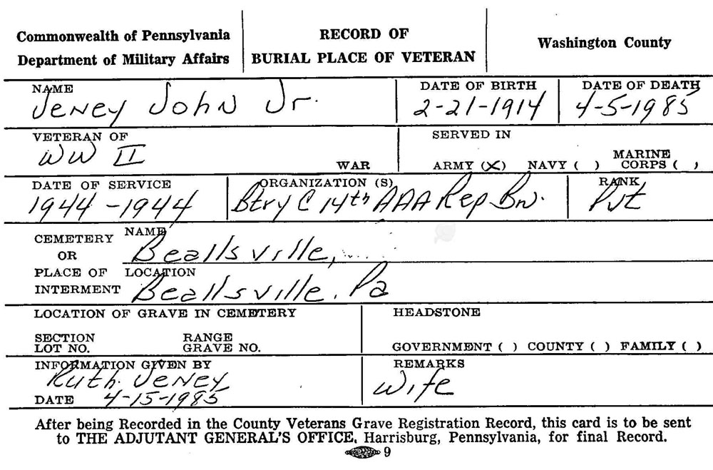 John Jeney Jr.